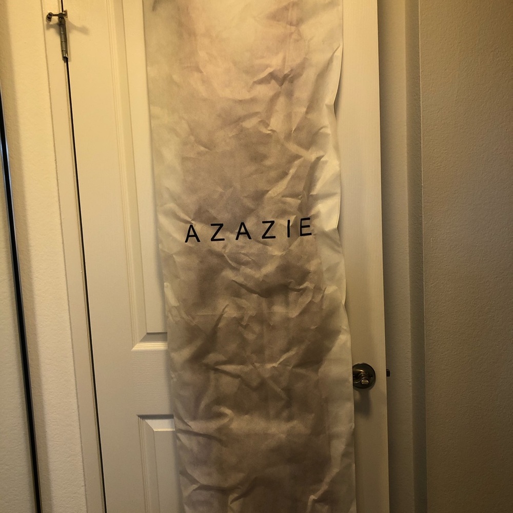 Azazie bridesmaids dress. Vintage Rose